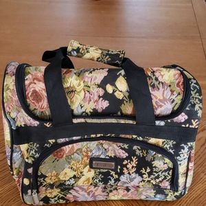 Isaka Travel Bag Rose Print like new